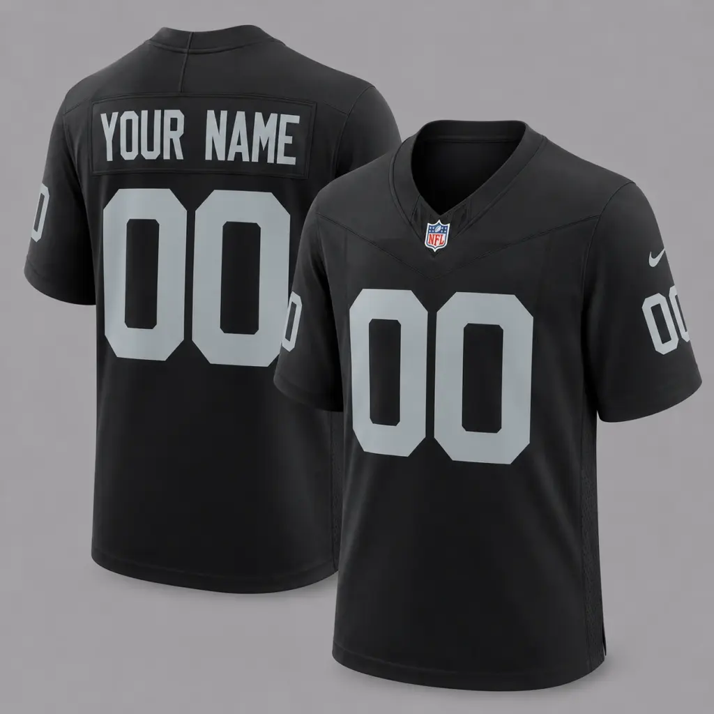 Las Vegas Raiders Custom Game Football Jersey