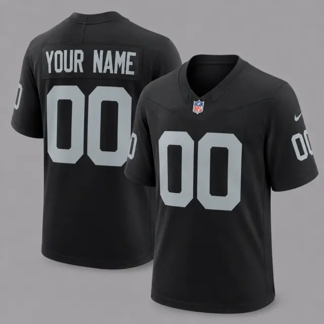 Las Vegas Raiders Custom Game Football Jersey