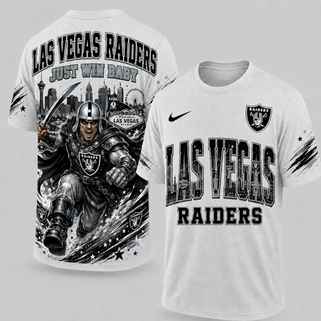 Las Vegas Raiders Mascot 3D Graphic T-shirt