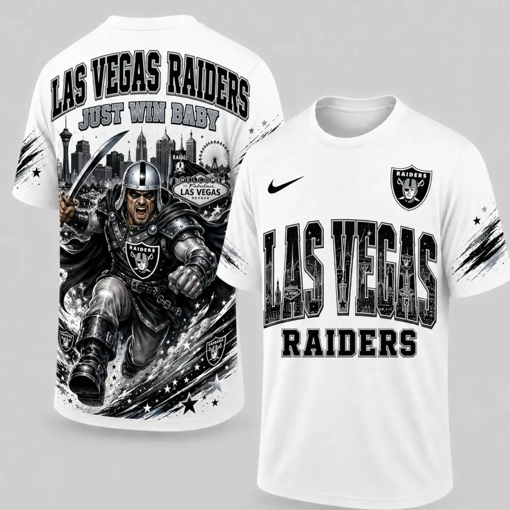 Las Vegas Raiders Mascot 3D Graphic T-shirt