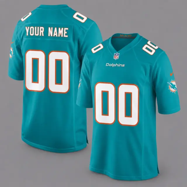 Miami Dolphins Custom Game Football Jersey