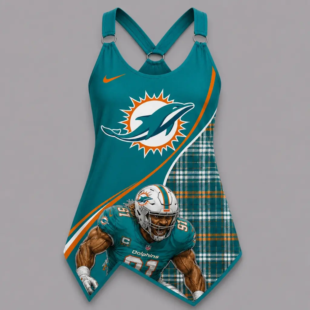 Miami Dolphins Women’s Ring Strap Tank Top