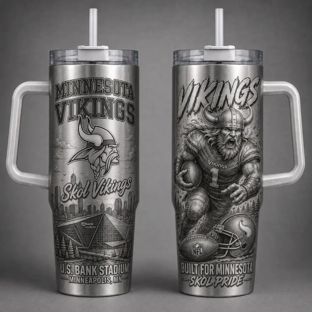 Minnesota Vikings 40oz Stanley Tumbler