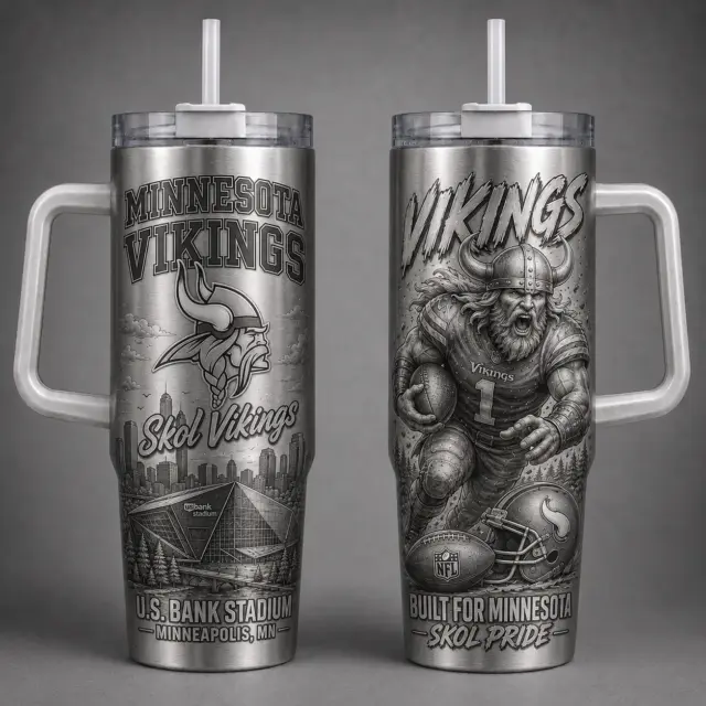 Minnesota Vikings 40oz Stanley Tumbler