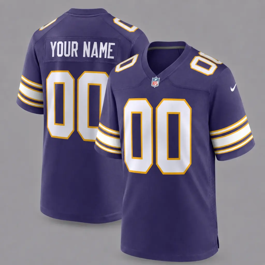 Minnesota Vikings Custom Game Football Jersey