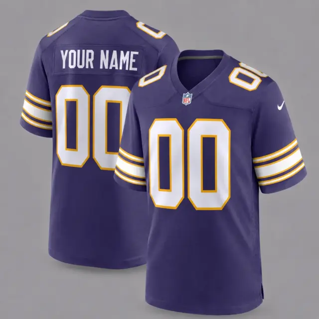 Minnesota Vikings Custom Game Football Jersey
