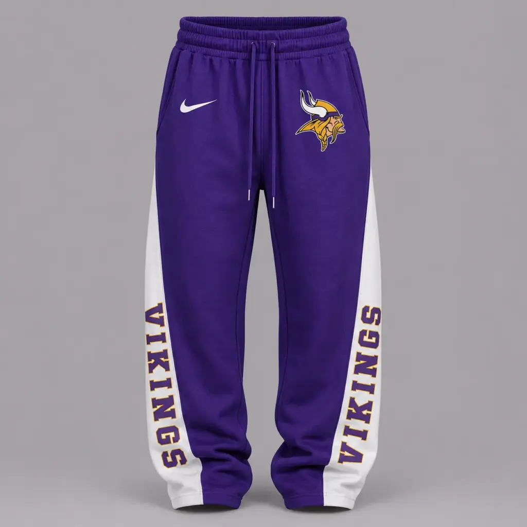 Minnesota Vikings Premium Strapless Top & Elasticated Trousers Two-Piece Set V2