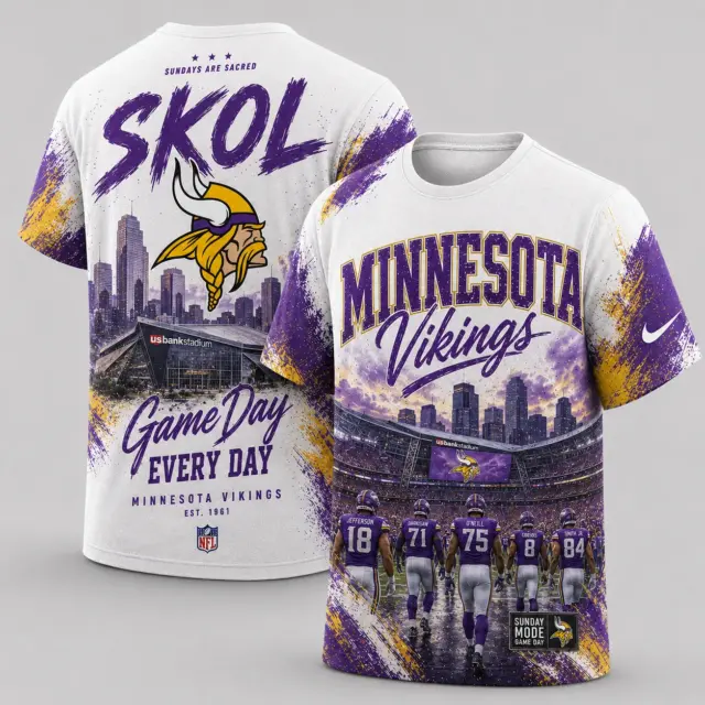 Minnesota Vikings Game Day Every Day T-shirt