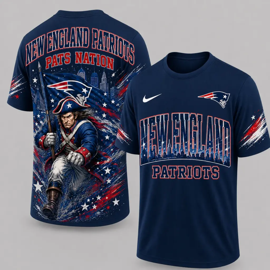 New England Patriots Mascot 3D Graphic T-shirt