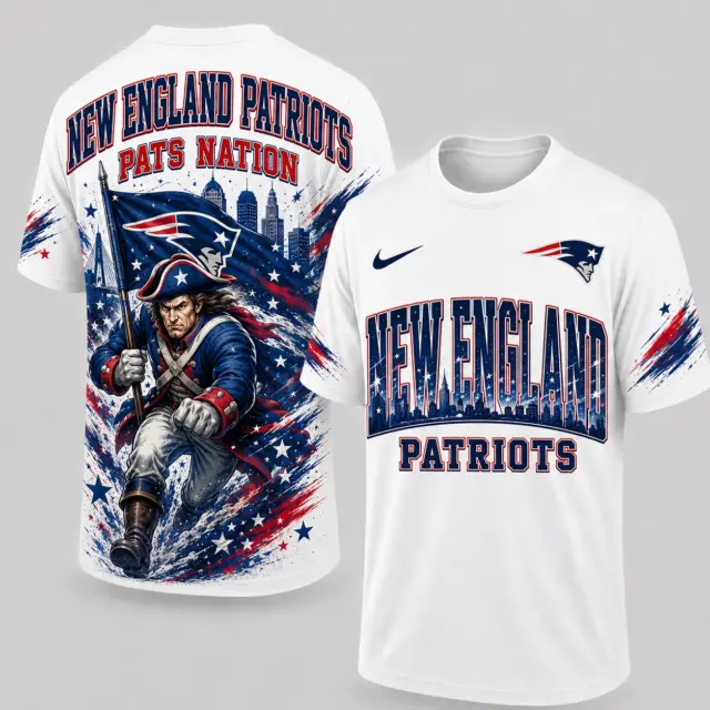 New England Patriots Mascot 3D Graphic T-shirt