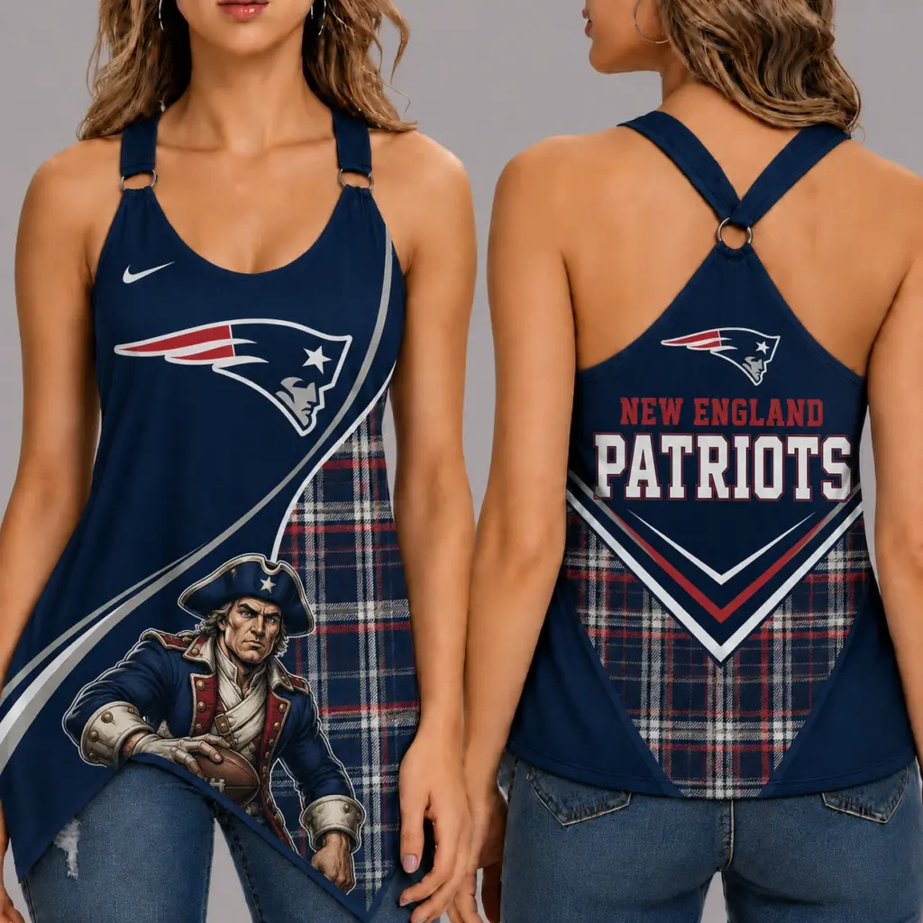 New England Patriots Women’s Ring Strap Tank Top