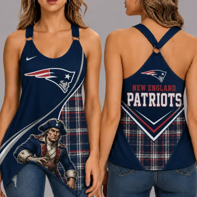 New England Patriots Women’s Ring Strap Tank Top