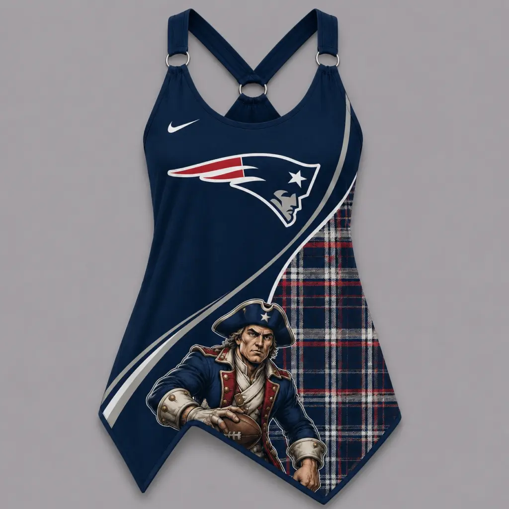 New England Patriots Women’s Ring Strap Tank Top