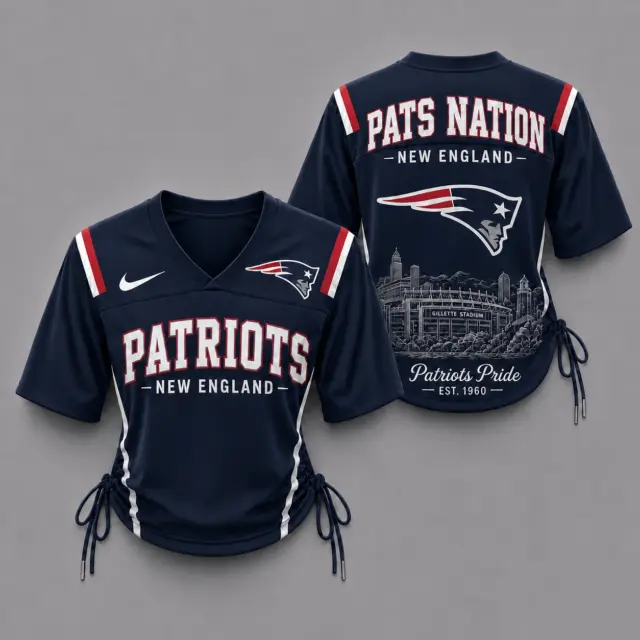 New England Patriots Women’s Lace-Up Jersey