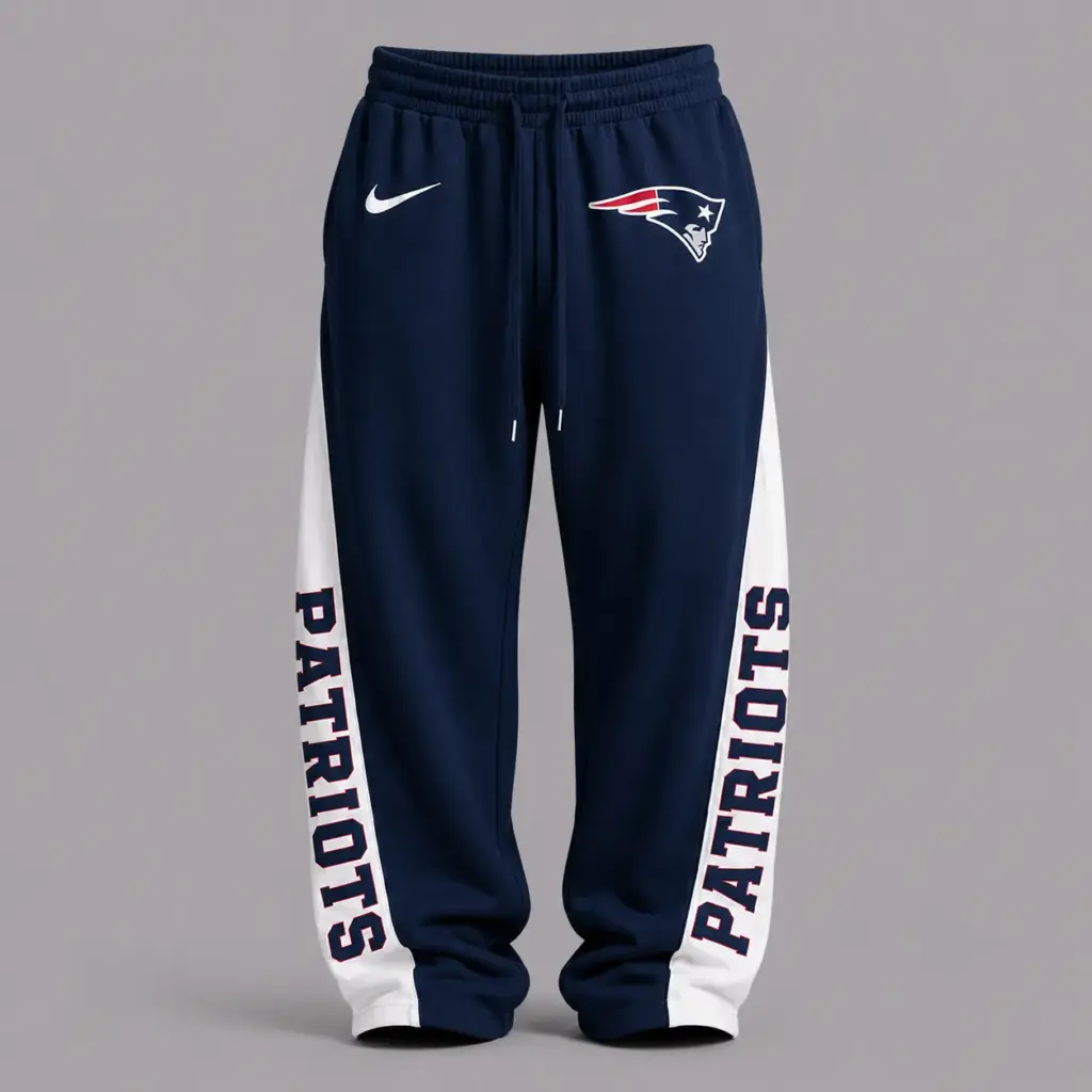 New England Patriots Premium Strapless Top & Elasticated Trousers Two-Piece Set V2
