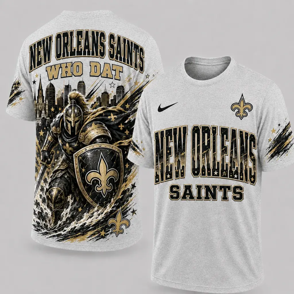 New Orleans Saints Mascot 3D Graphic T-shirt
