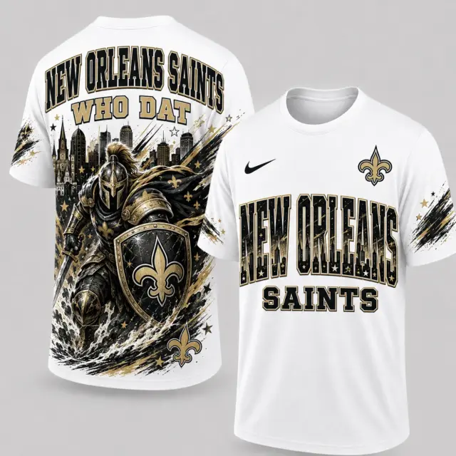 New Orleans Saints Mascot 3D Graphic T-shirt