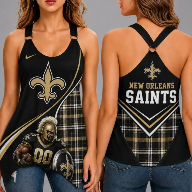 New Orleans Saints Women’s Ring Strap Tank Top