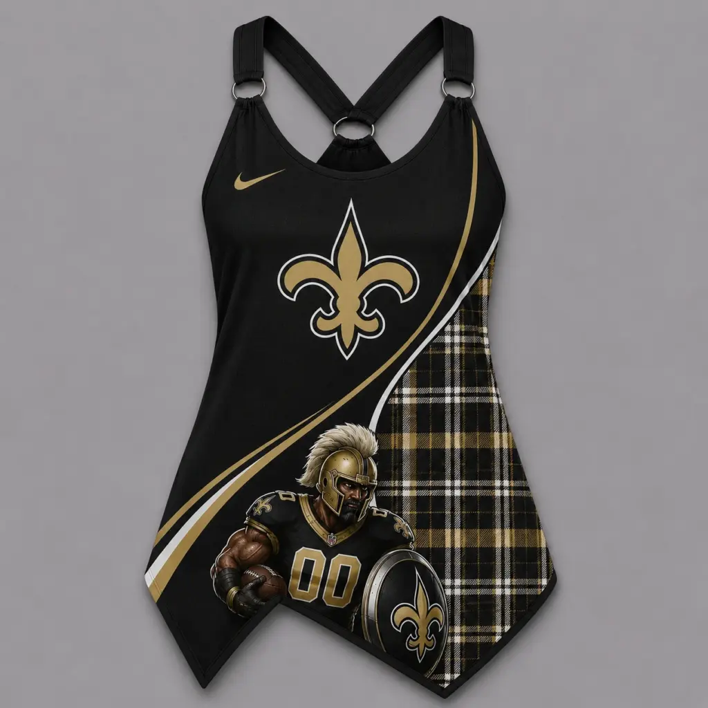 New Orleans Saints Women’s Ring Strap Tank Top