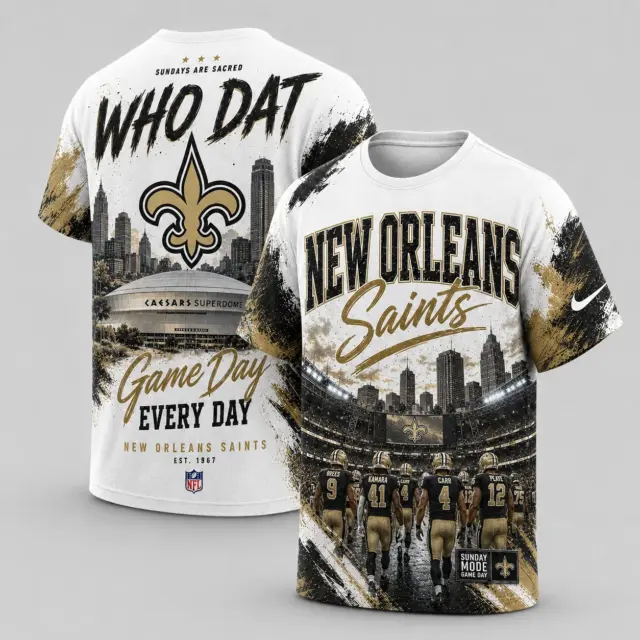 New Orleans Saints Game Day Every Day T-shirt