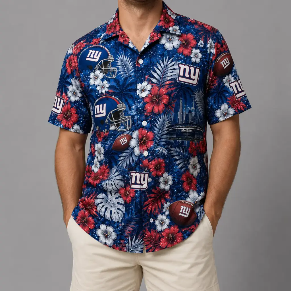 New York Giants Hawaiian Shirt