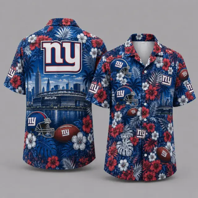 New York Giants Hawaiian Shirt