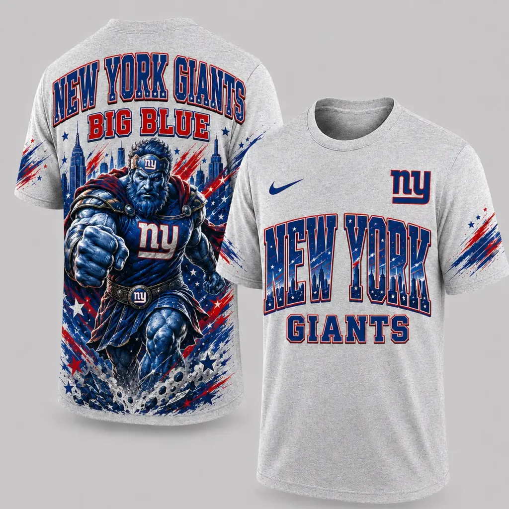 New York Giants Mascot 3D Graphic T-shirt