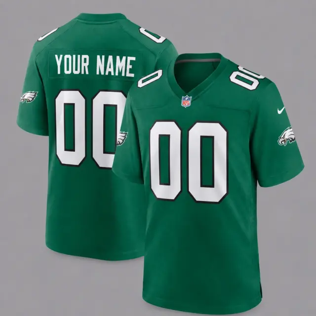 Philadelphia Eagles Custom Game Football Jersey