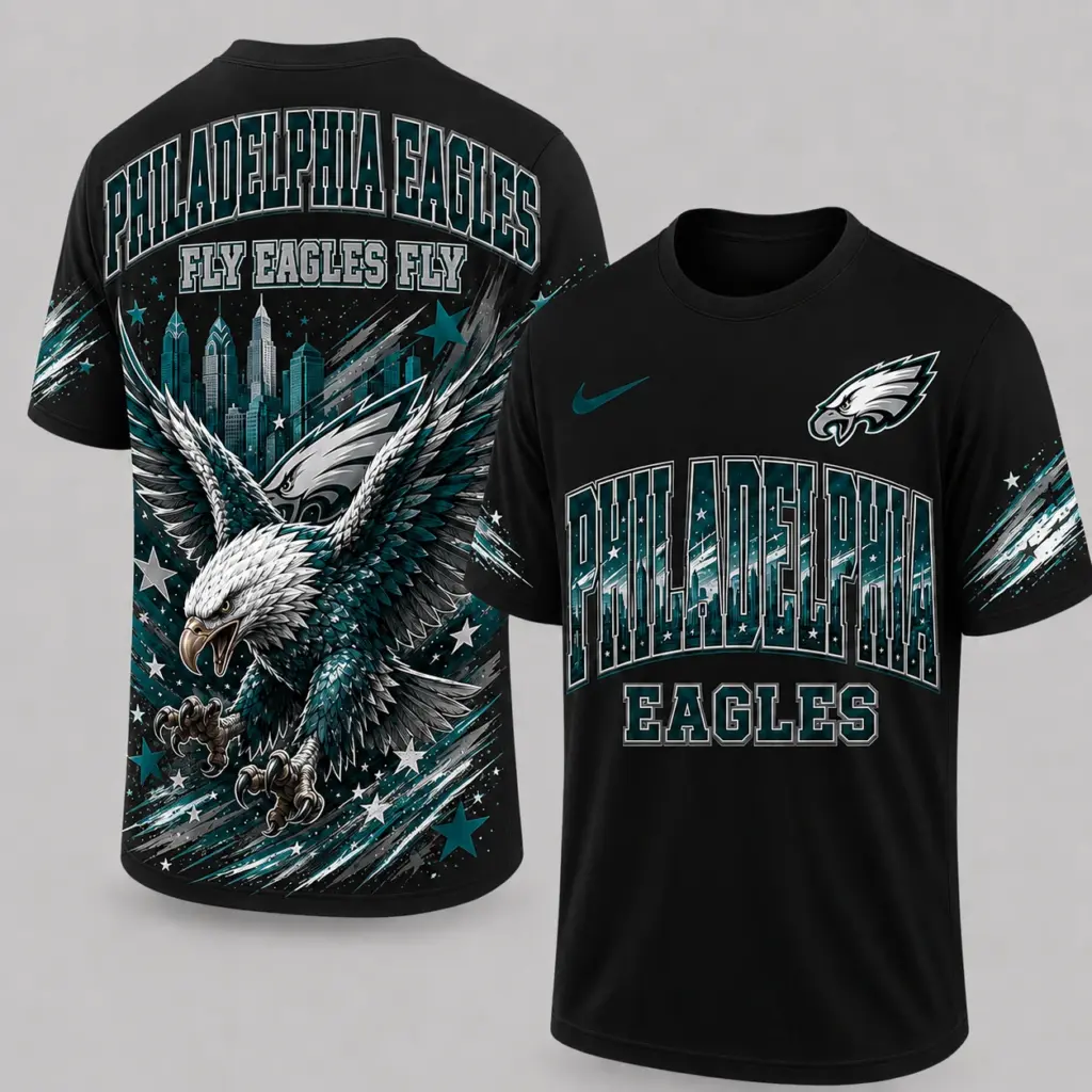 Philadelphia Eagles Mascot 3D Graphic T-shirt