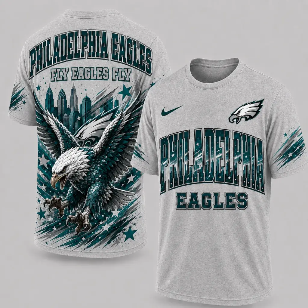 Philadelphia Eagles Mascot 3D Graphic T-shirt