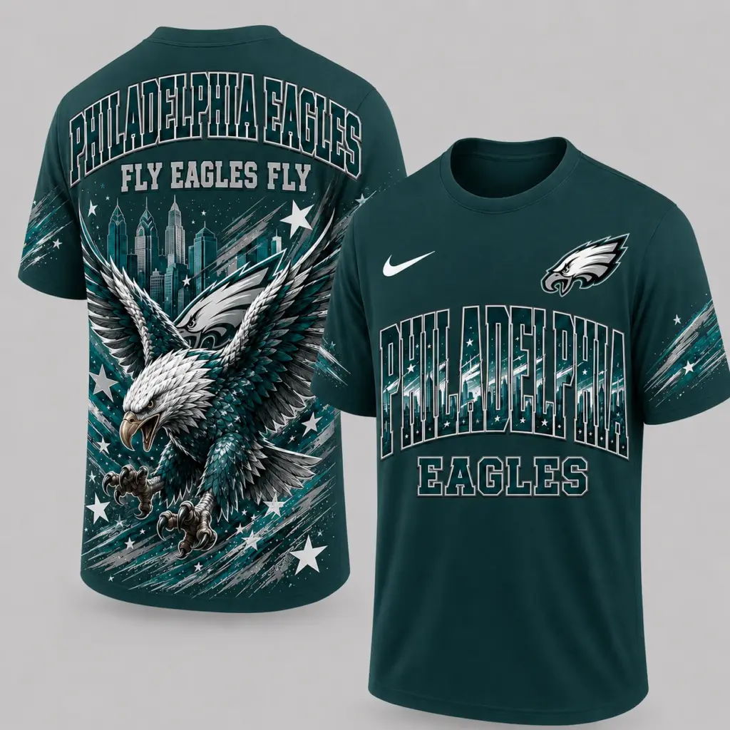 Philadelphia Eagles Mascot 3D Graphic T-shirt