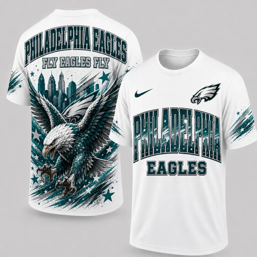 Philadelphia Eagles Mascot 3D Graphic T-shirt