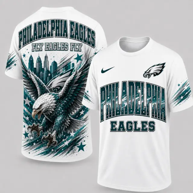 Philadelphia Eagles Mascot 3D Graphic T-shirt