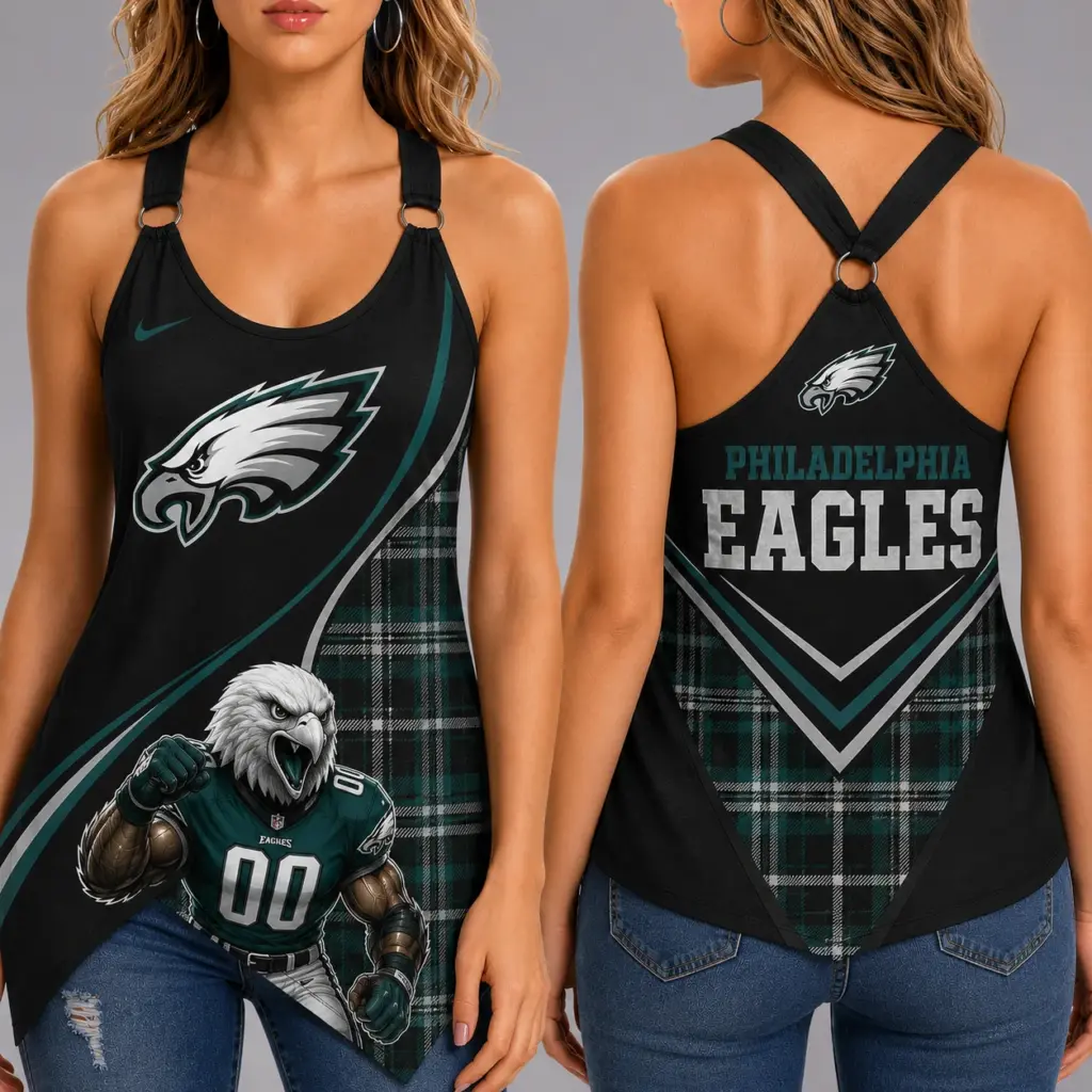 Philadelphia Eagles Women’s Ring Strap Tank Top
