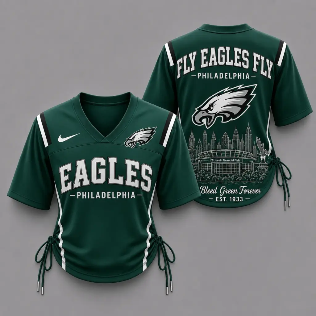Philadelphia Eagles Women’s Lace-Up Jersey