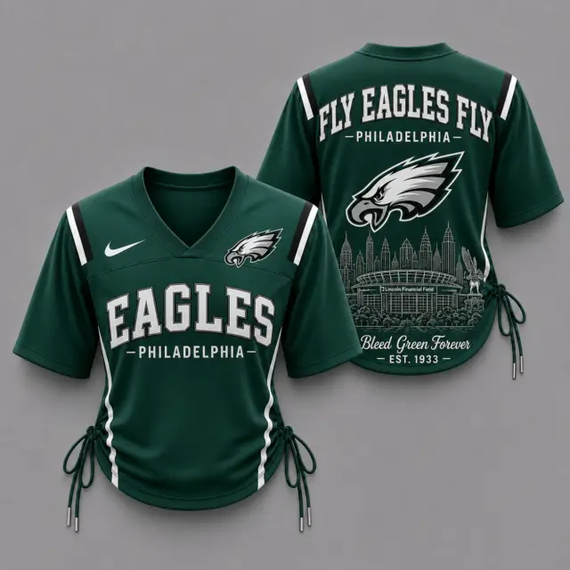 Philadelphia Eagles Women’s Lace-Up Jersey