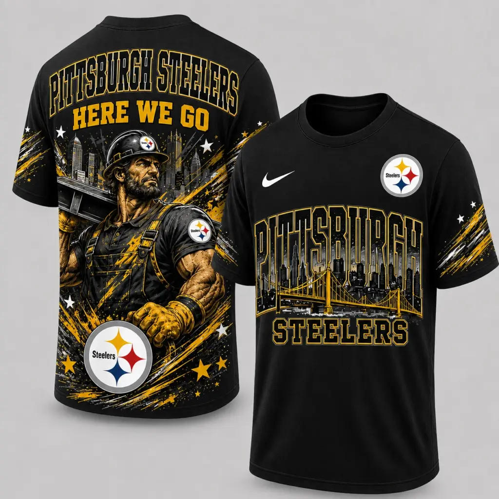 Pittsburgh Steelers Mascot 3D Graphic T-shirt