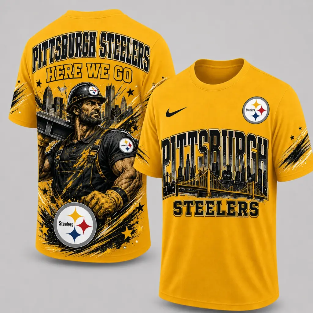 Pittsburgh Steelers Mascot 3D Graphic T-shirt