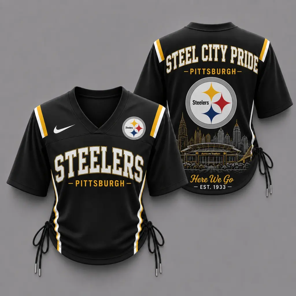 Pittsburgh Steelers Women’s Lace-Up Jersey