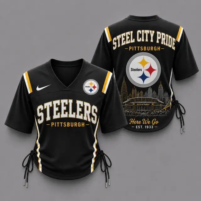 Pittsburgh Steelers Women’s Lace-Up Jersey