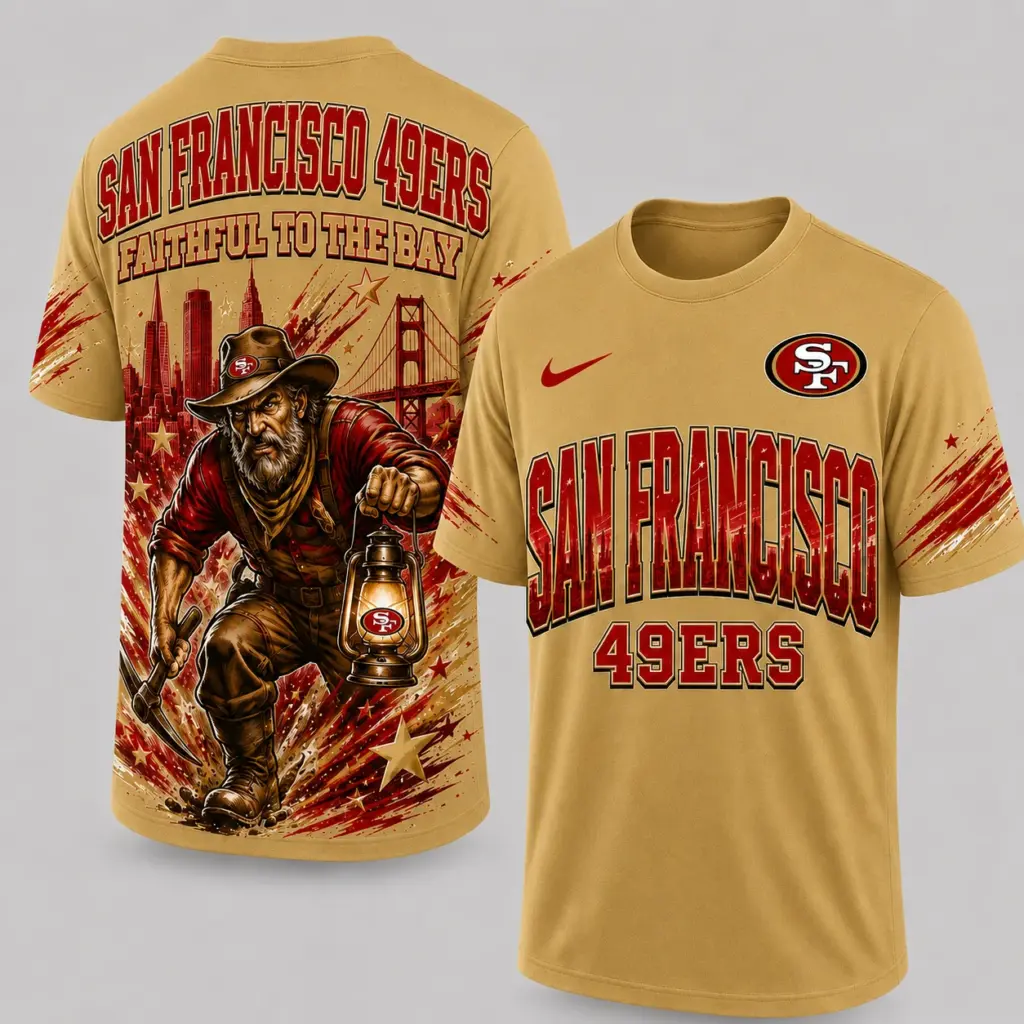 San Francisco 49ers Mascot 3D Graphic T-shirt