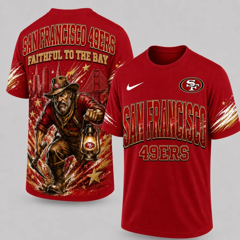 San Francisco 49ers Mascot 3D Graphic T-shirt