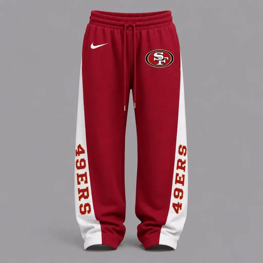 San Francisco 49ers Premium Strapless Top & Elasticated Trousers Two-Piece Set V2