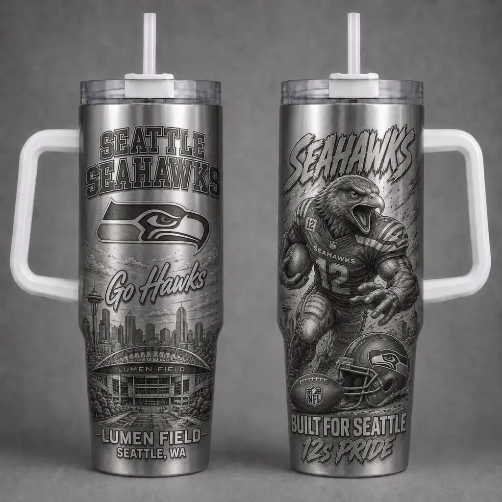 Seattle Seahawks 40oz Stanley Tumbler