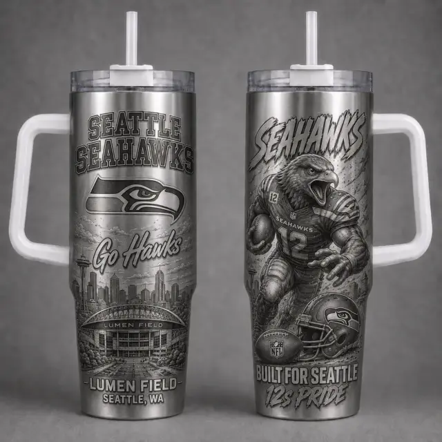 Seattle Seahawks 40oz Stanley Tumbler