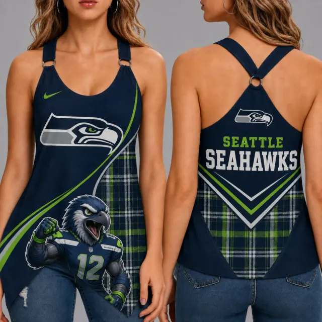 Seattle Seahawks Women’s Ring Strap Tank Top