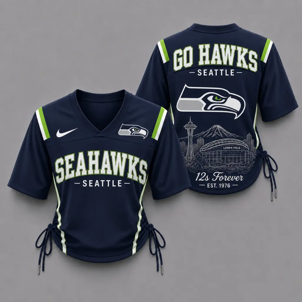 Seattle Seahawks Women’s Lace-Up Jersey