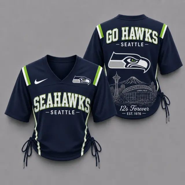 Seattle Seahawks Women’s Lace-Up Jersey