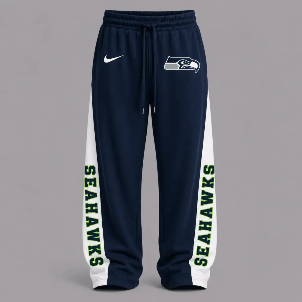 Seattle Seahawks Premium Strapless Top & Elasticated Trousers Two-Piece Set V2