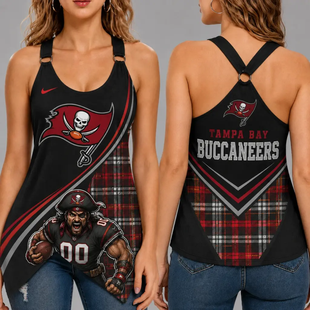 Tampa Bay Buccaneers Women’s Ring Strap Tank Top